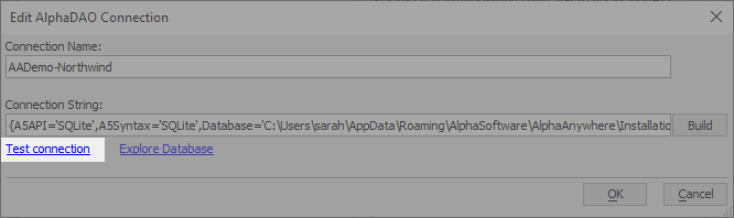 Connection String Aa6